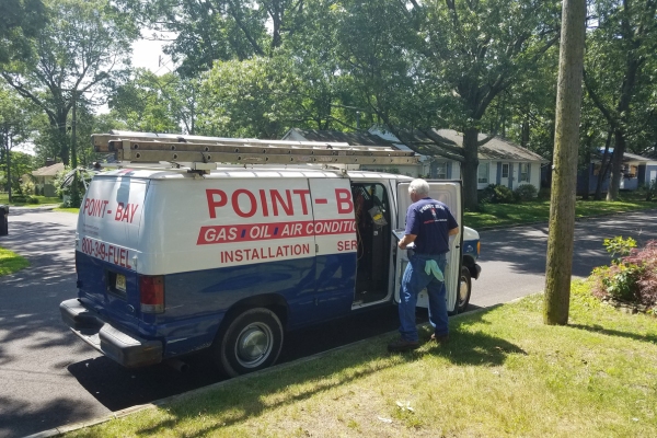 Point Bay Fuel professional HVAC service van