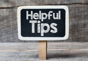 image of helpful tips sign depicting heating hacks for home