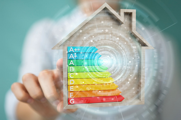 energy efficient graph depicting home heating system