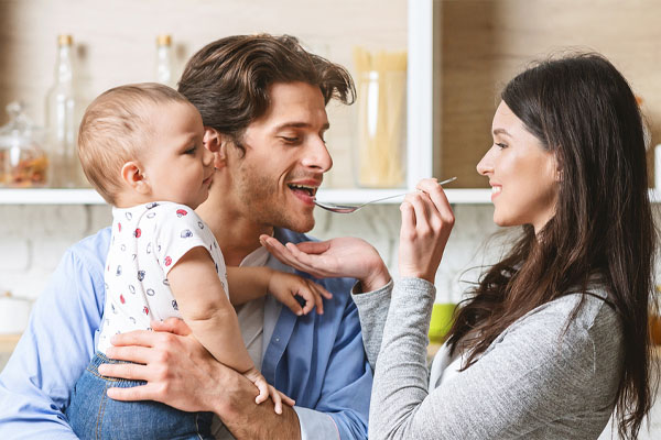 family spending time at home with a new air conditioning system