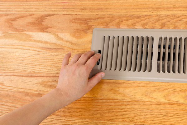 image of a closed hvac air vent