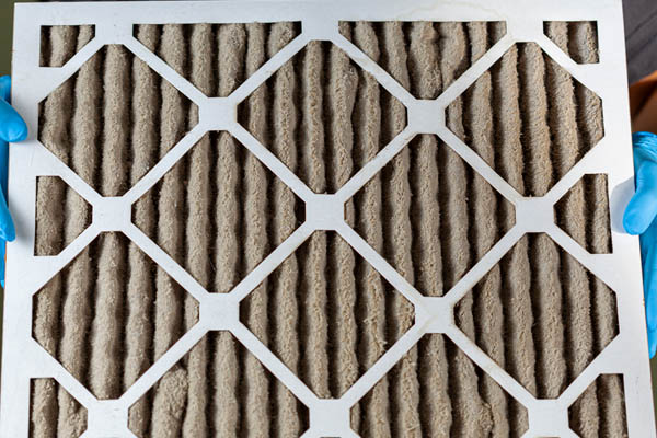 image of a dirty hvac filter