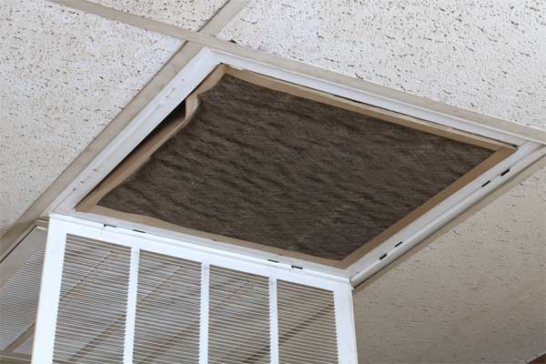 image of a dirty hvac filter