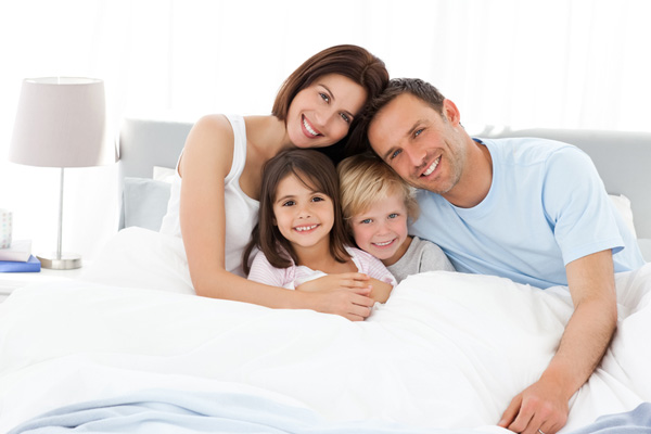 image of a family enjoying their air conditioner