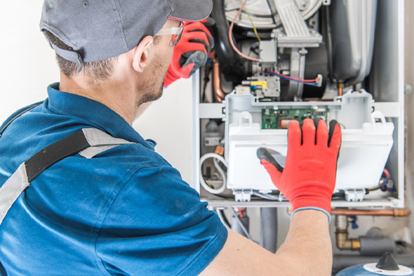 image of a furnace repair