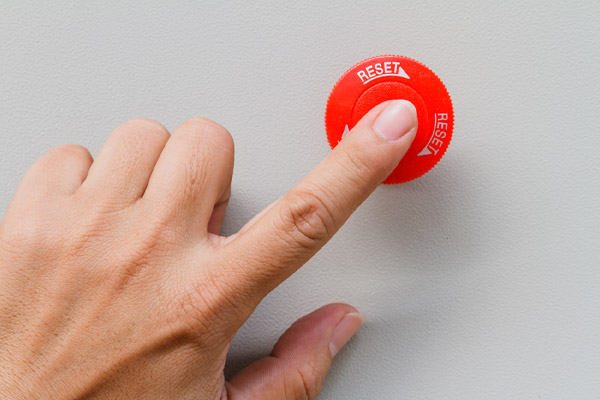 image of a furnace reset button