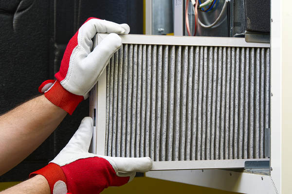 image of a heat pump filter replacement