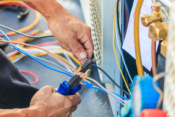 image of an air conditioner installation