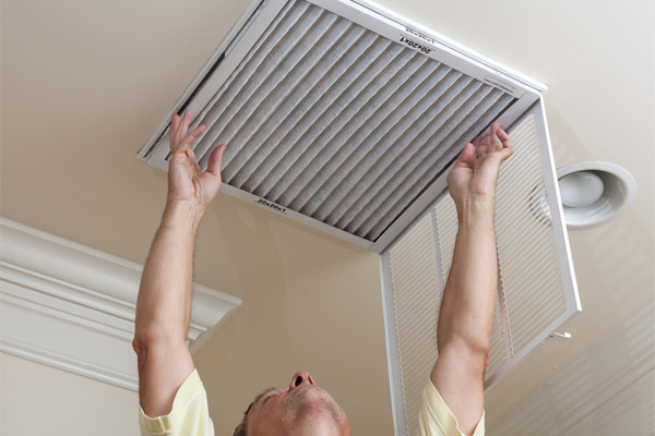 image of an hvac air filter replacement depicting hepa vs merv air filters