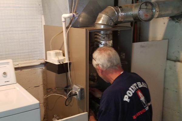image of an hvac inspection by point bay fuel