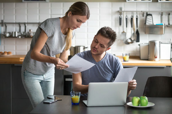 image of couple looking at high electrification costs in new jersey