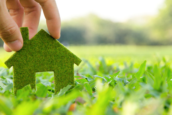 image of house depicting eco-friendly hvac system