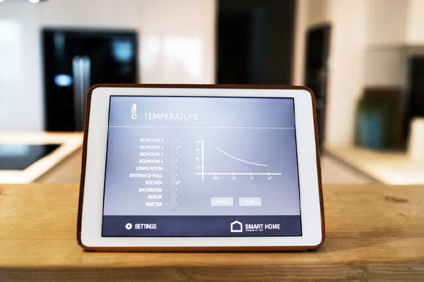 image of oil heating metrics and wi-fi thermostat