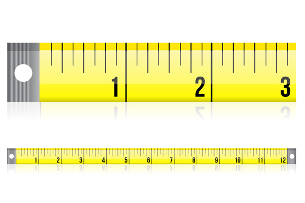 image of tape measure depicting furnace size and hvac installation