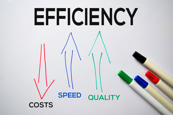 image of the word efficiency depicting hvac system efficiency