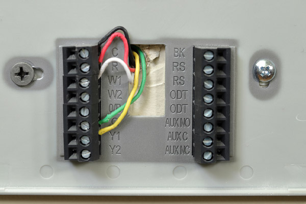 image of thermostat wires